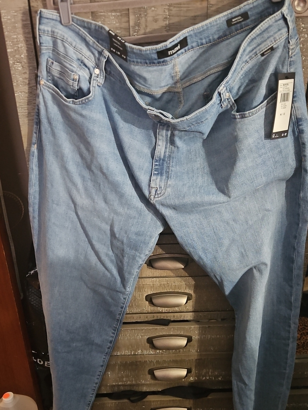 Mavi Men's Loose Straight Jeans in Light Blue Denim